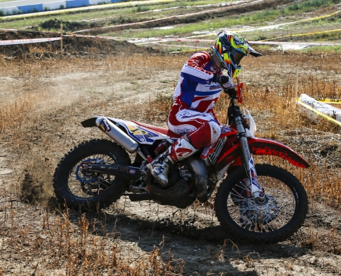 Steve Holcombe in azione